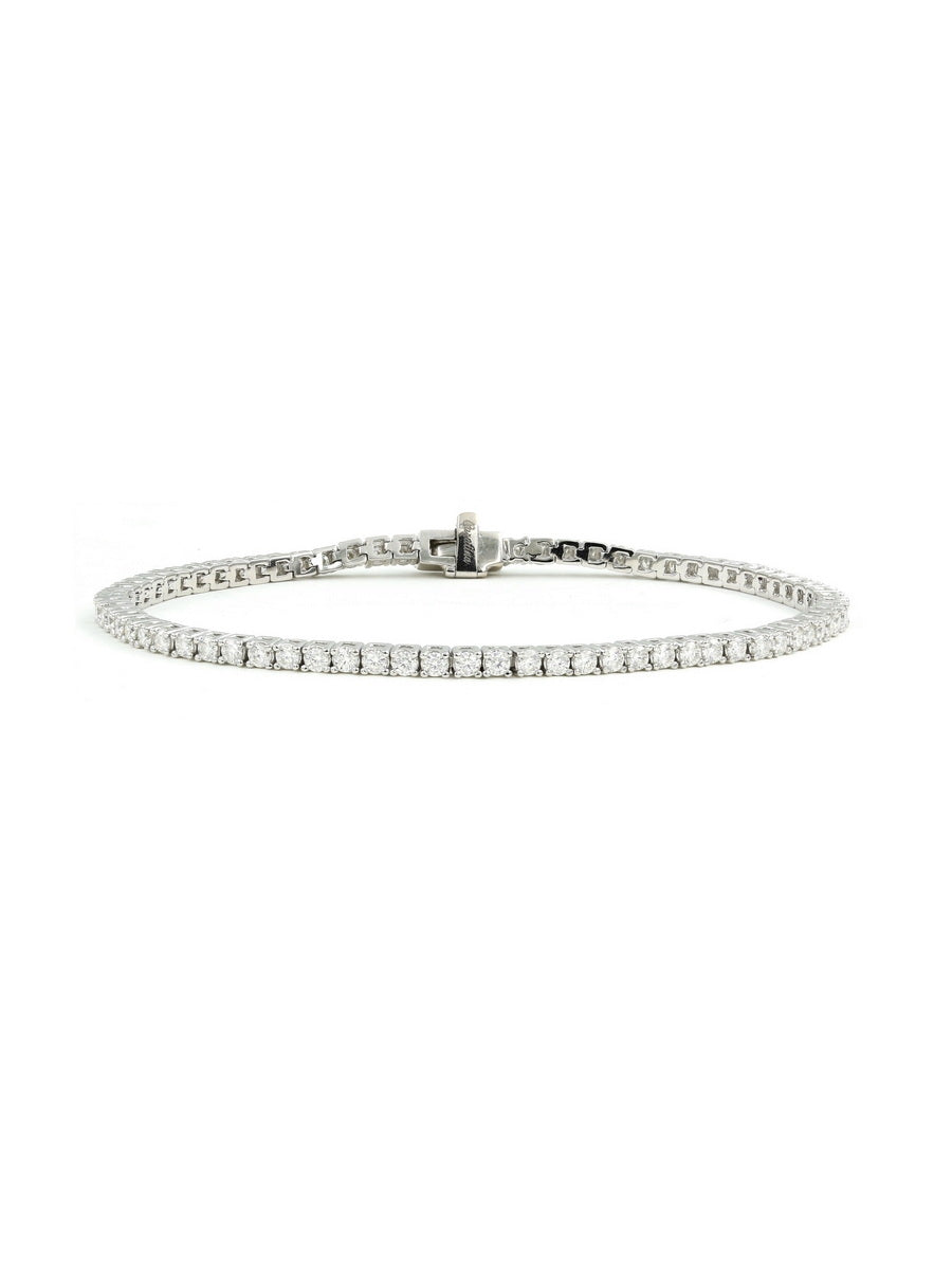925 Silver 2mm Moissanite Tennis Bracelet