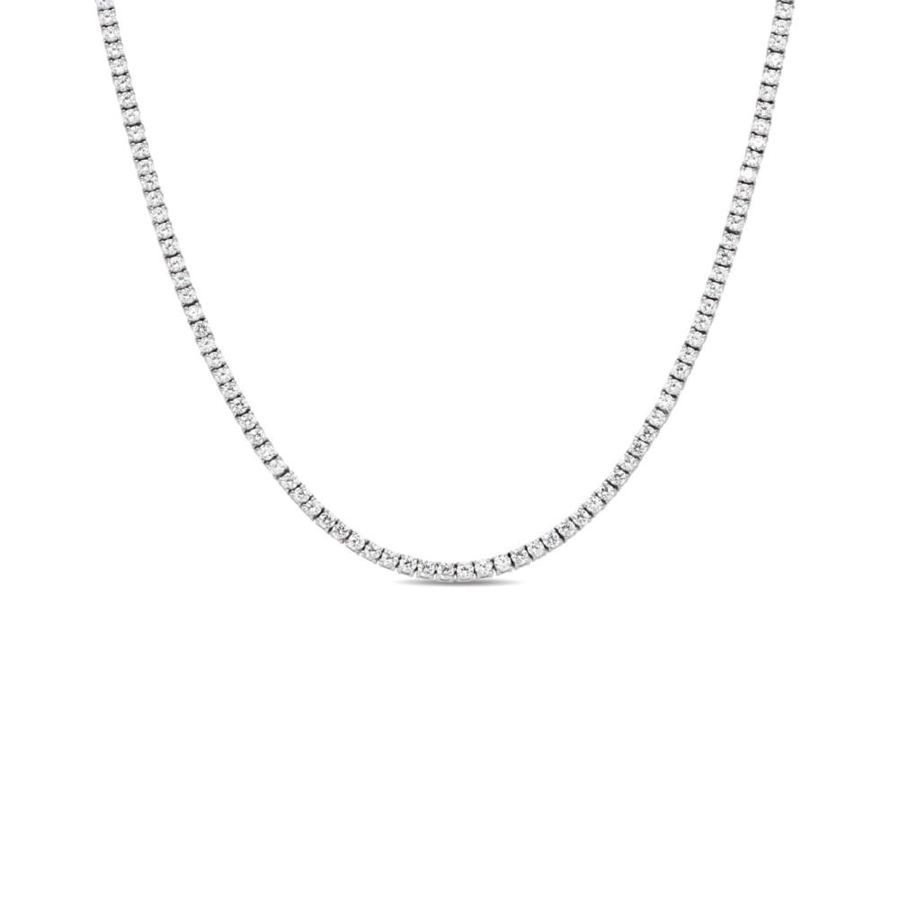 4mm CZ 925 Sterling Silver Tennis Necklace