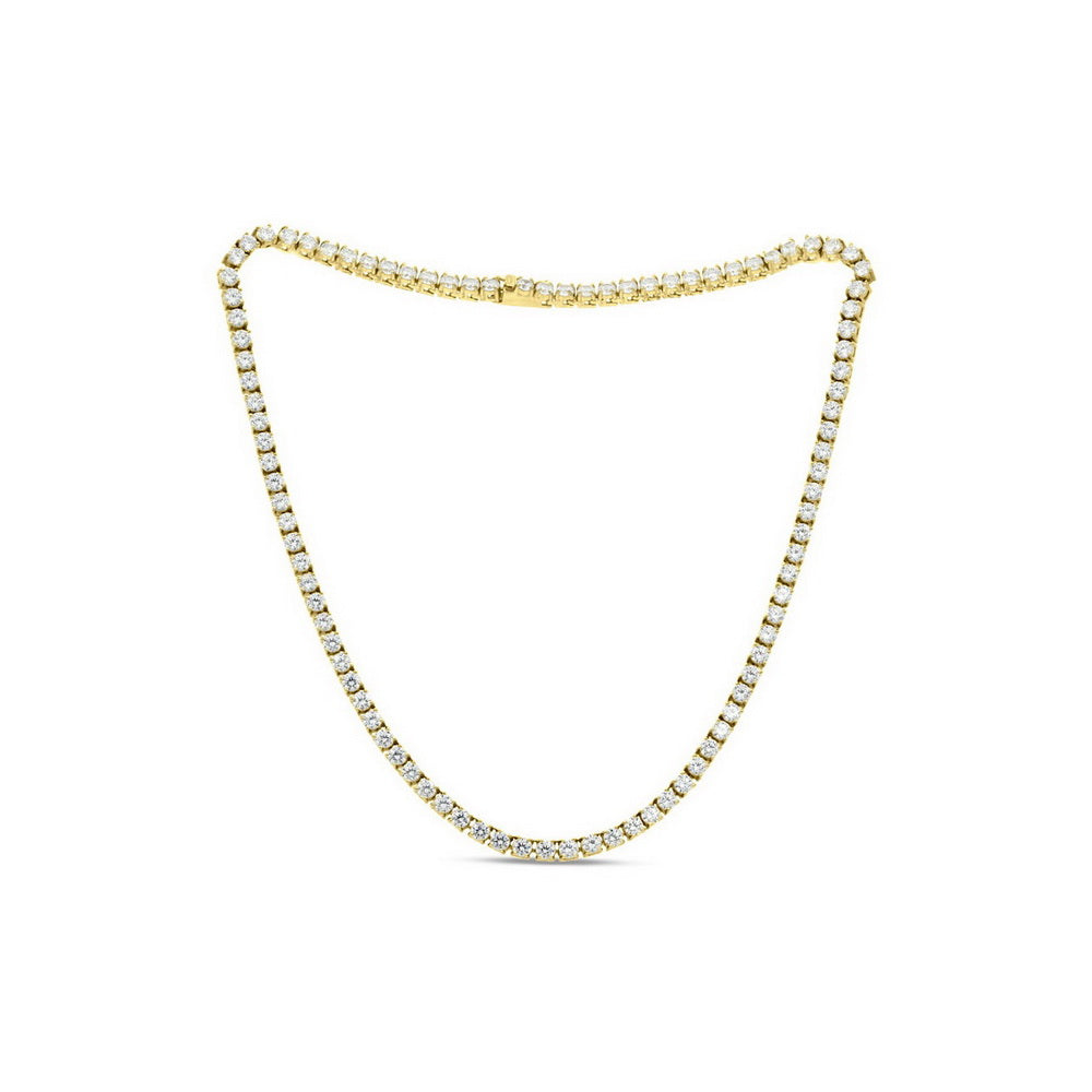 3mm CZ 925 Sterling Silver Tennis Necklace
