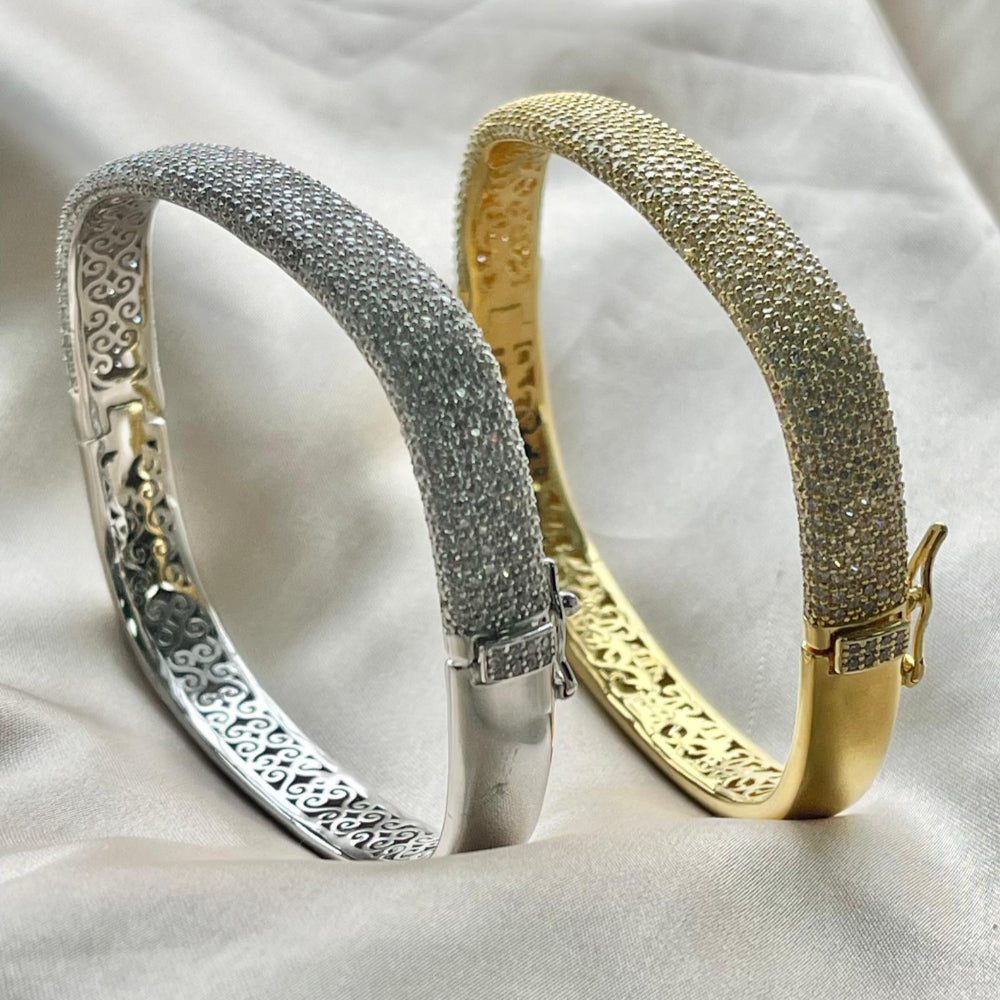 925 Sterling Silver Square Shape Bangle