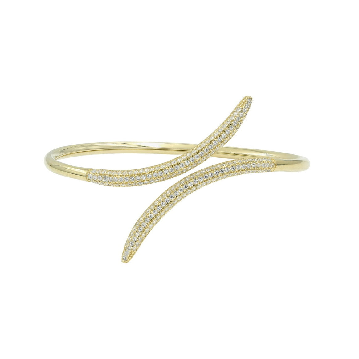 925 Sterling Silver Wave Wrap Bangle