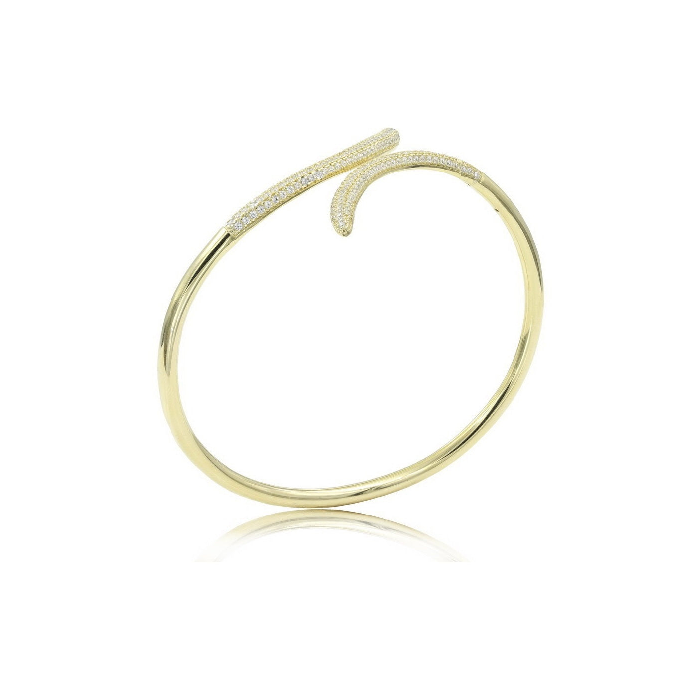 925 Sterling Silver Wave Wrap Bangle