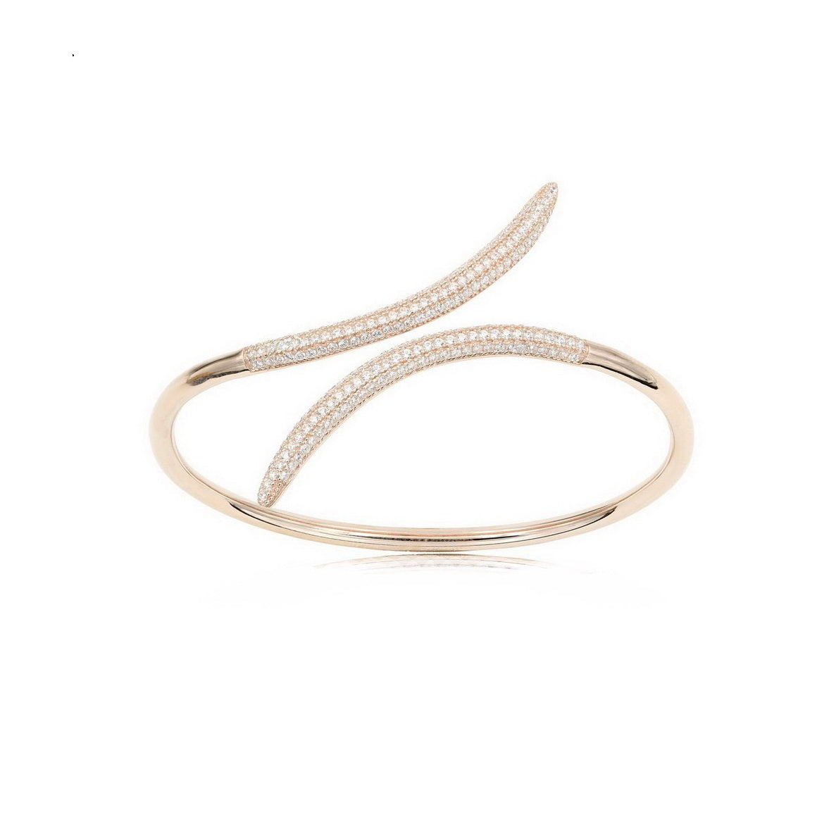 925 Sterling Silver Wave Wrap Bangle
