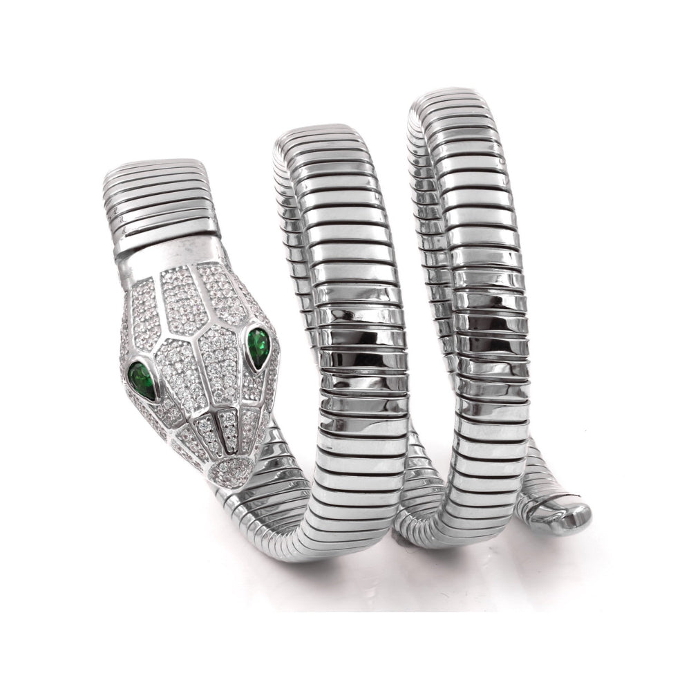 Snake Head Three Rows Stretchable Bracelet