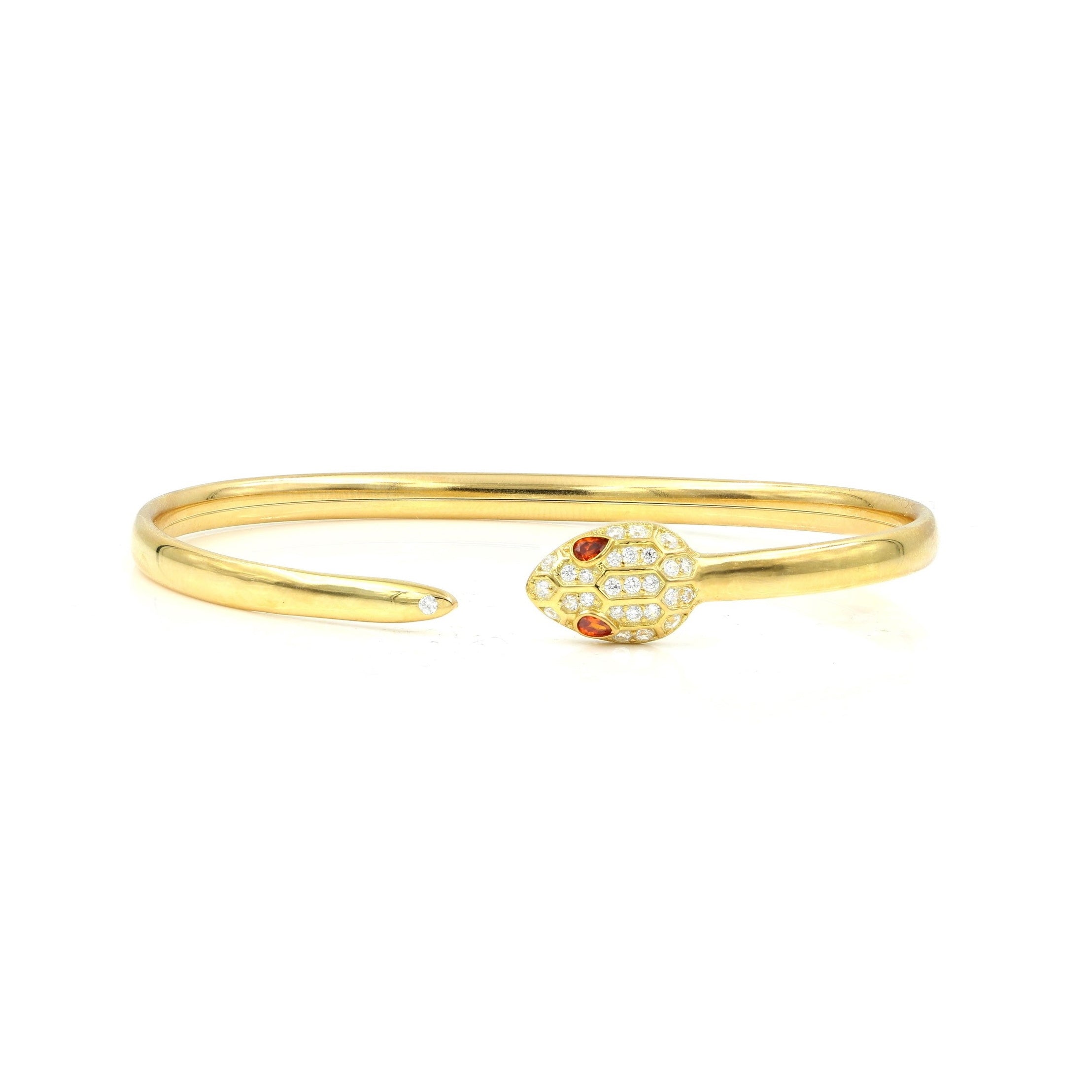 925 Sterling Silver Snake Wrap Bangle