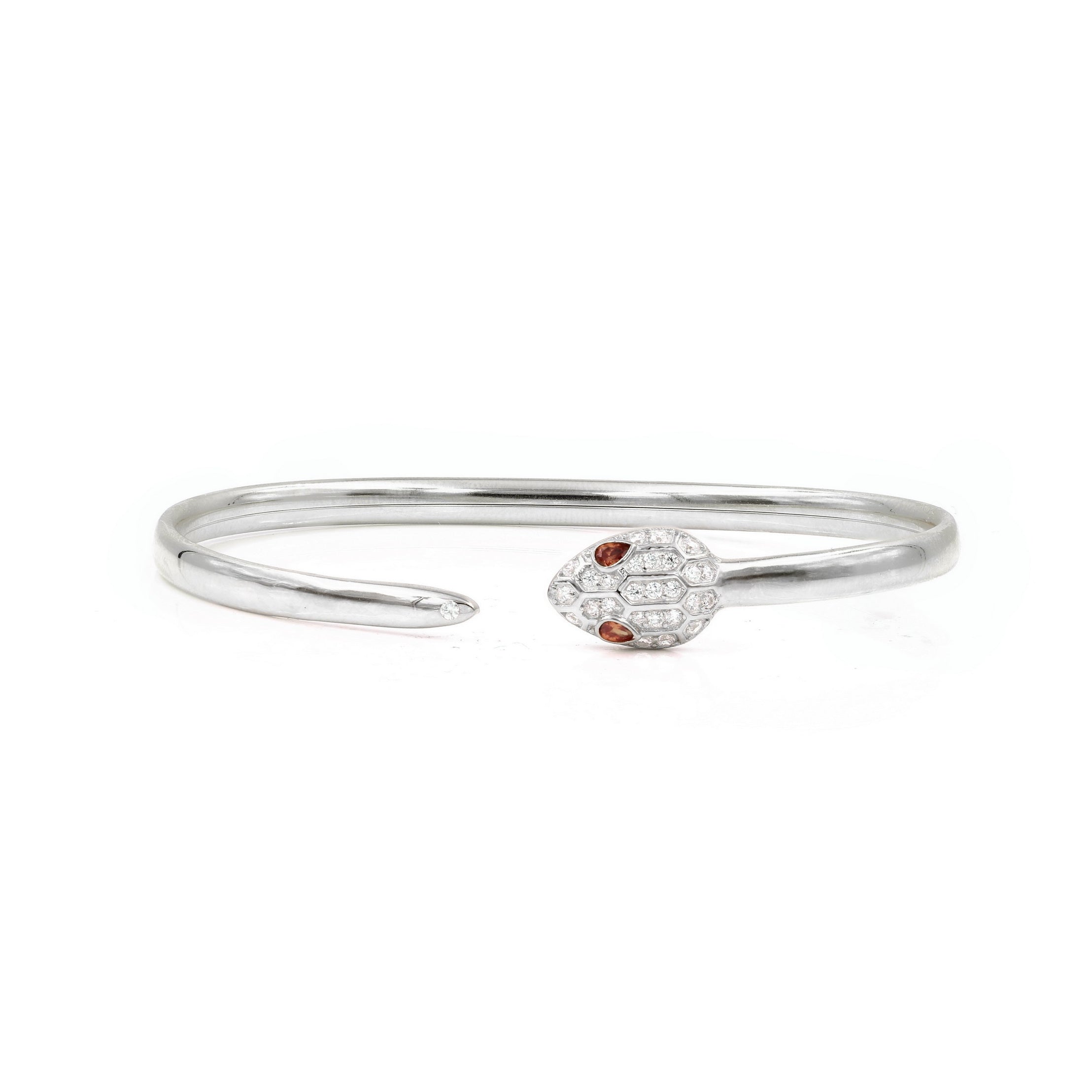 925 Sterling Silver Snake Wrap Bangle