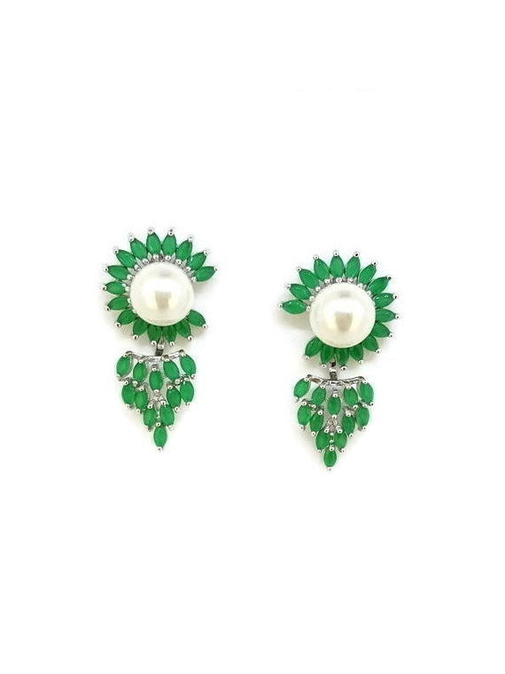 925 Sterling Silver Shell Pearl Ear jacket