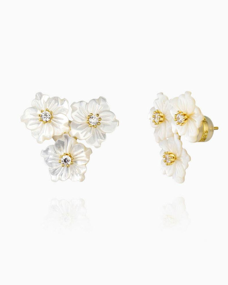 925 Sterling Silver Mother of Pearl Earrings