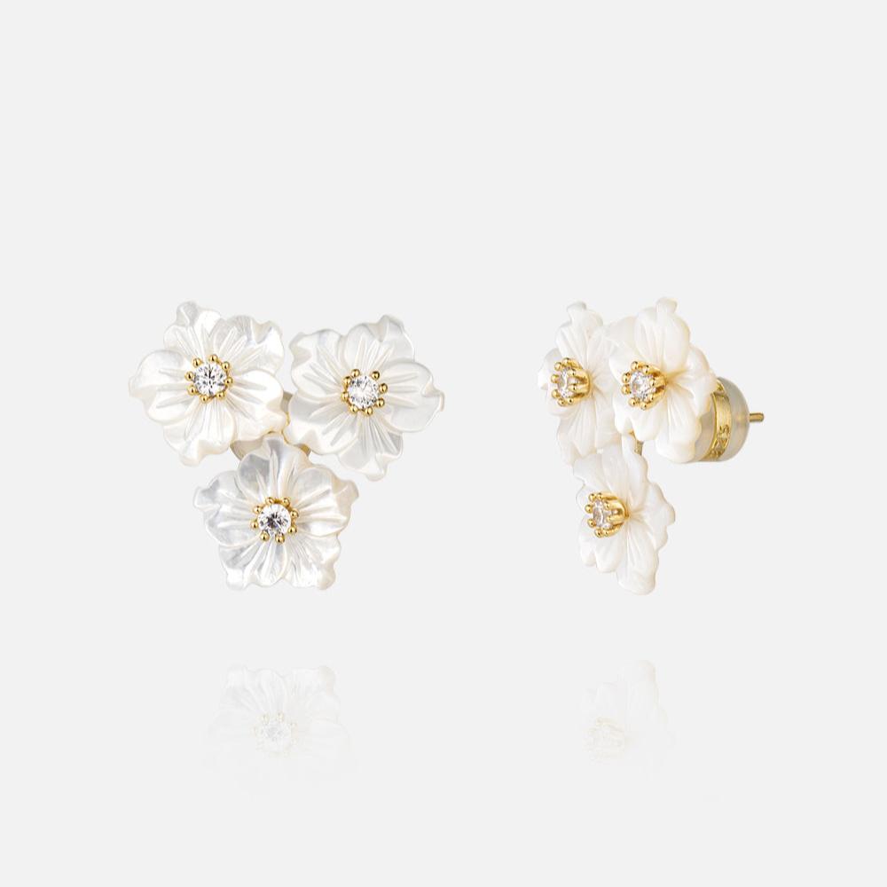 925 Sterling Silver Mother of Pearl Earrings