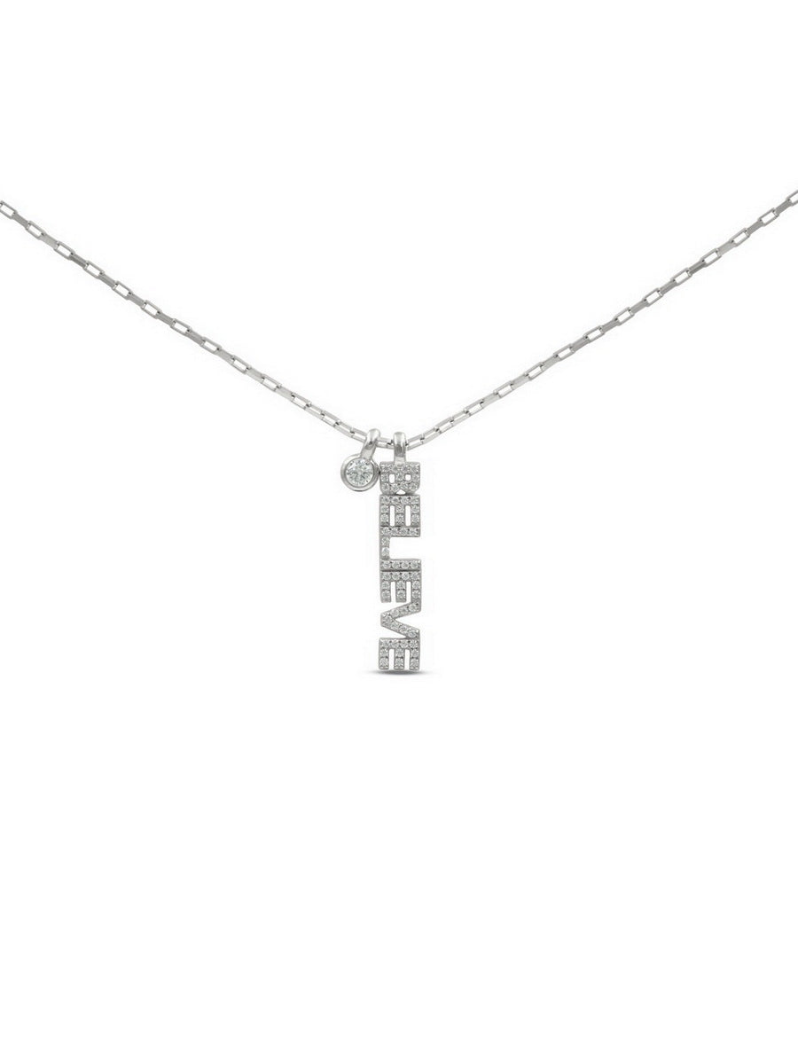 925 Sterling Silver"BELIEVE"Necklaces