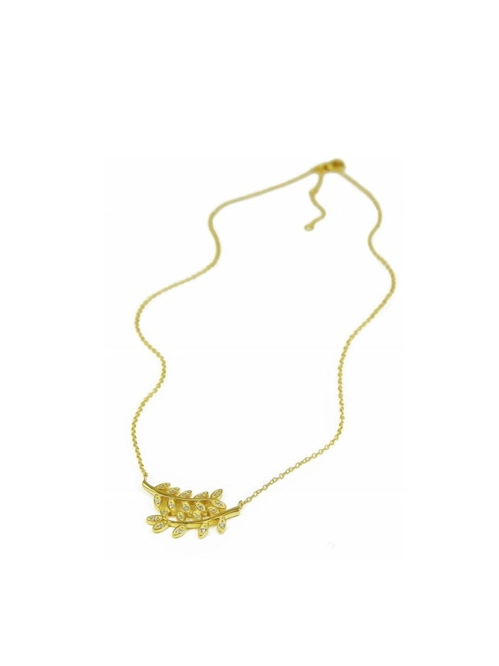 925 Sterling Silver Leaf Necklace