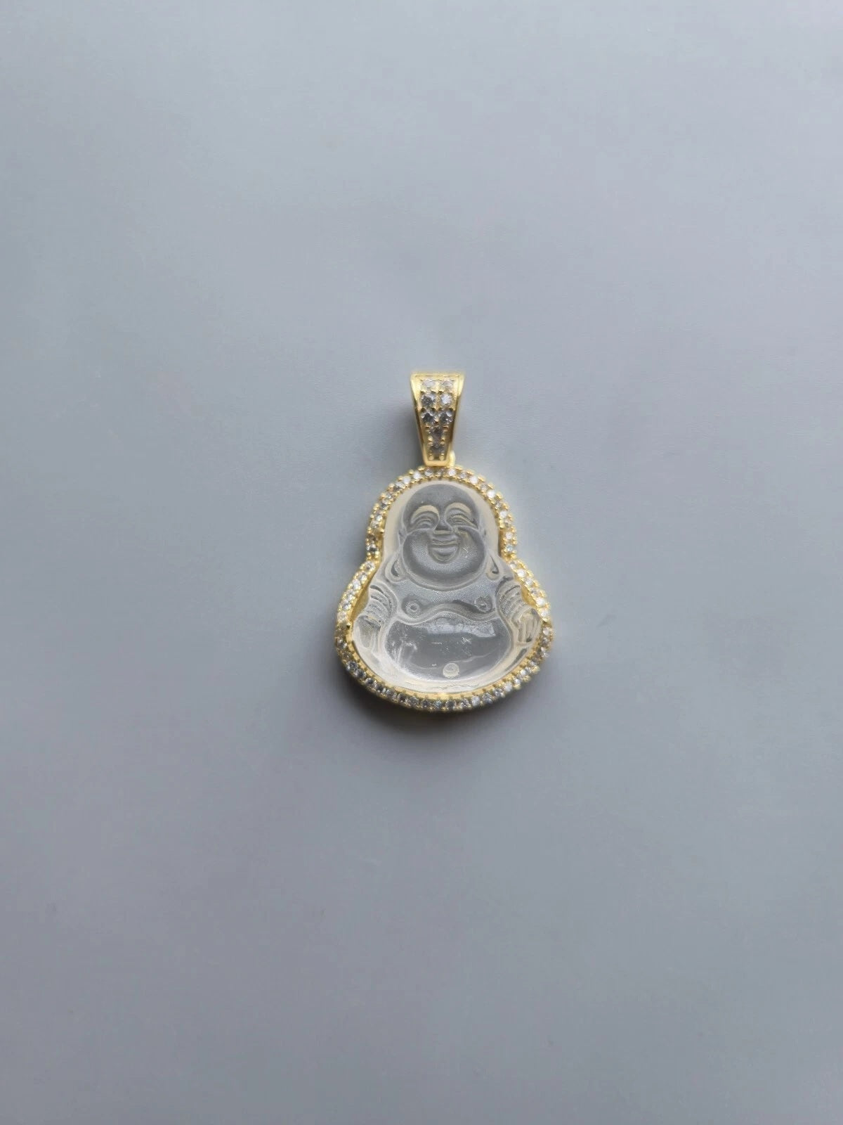 925 Sterling Silver Buddha CZ Small Pendant