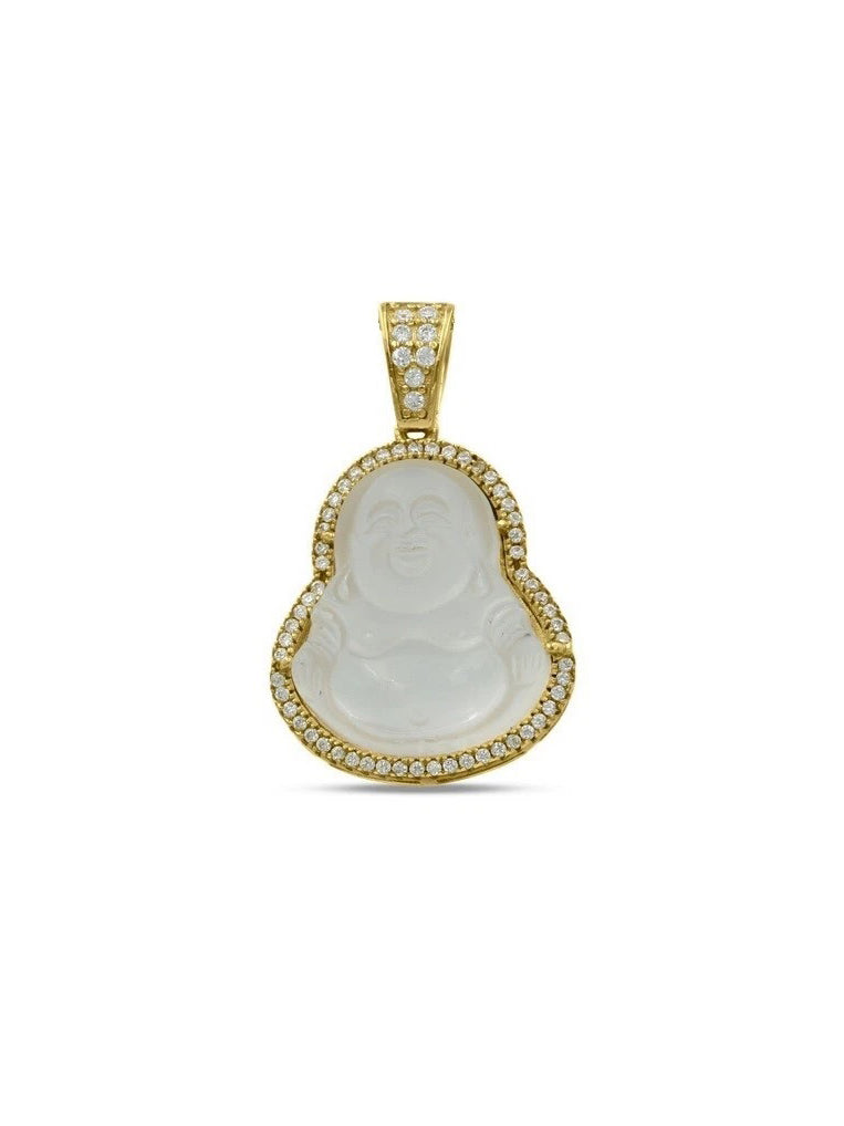 925 Sterling Silver Buddha CZ Small Pendant