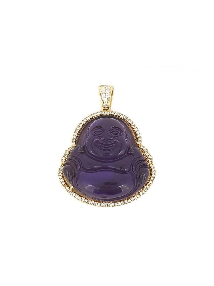 925 Sterling Silver Buddha CZ Medium Pendant