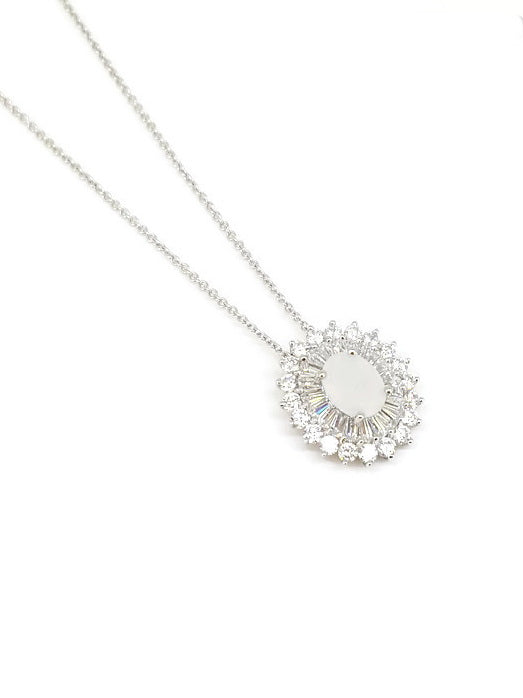 925 Sterling Silver CZ Necklace