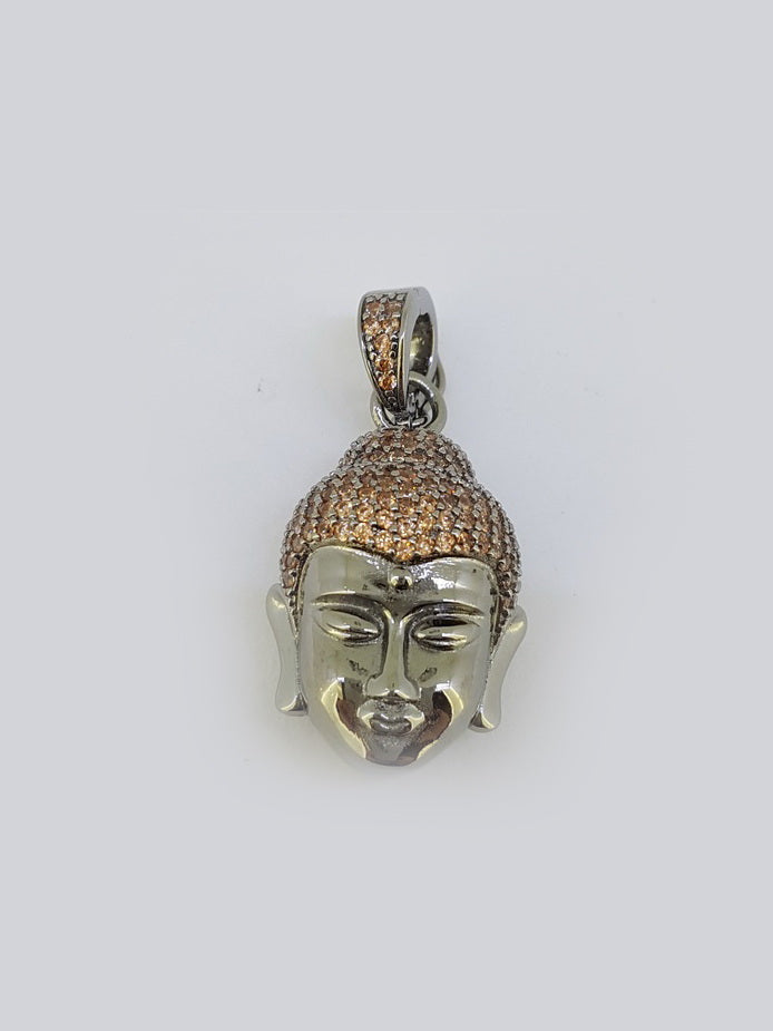 925 Sterling Silver Buddha CZ Pendant