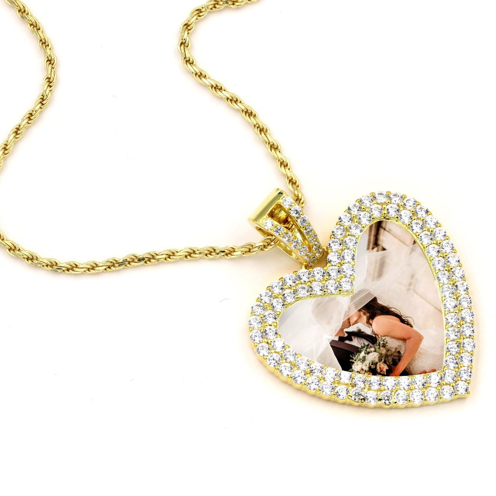 925 Sterling Silver Customized Memory Pendant&Free Chain/ Photo Pendant