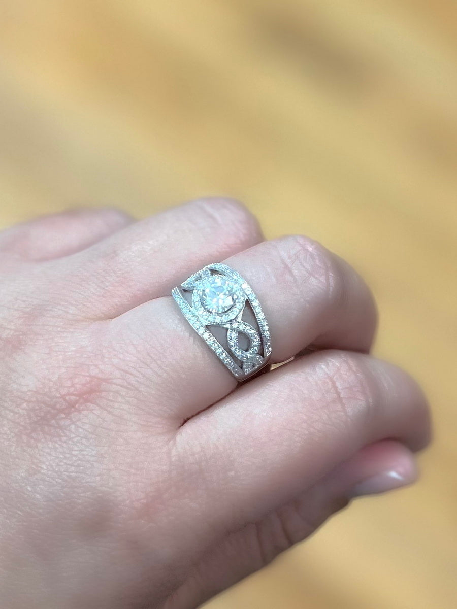 925 Silver Cubic Zirconia CZ Ring