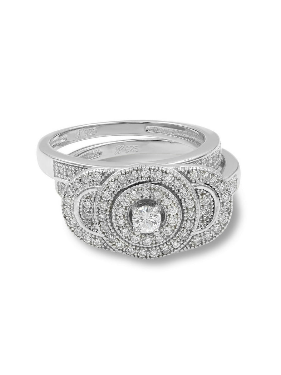925 Silver Pave Cubic Zirconia Ring