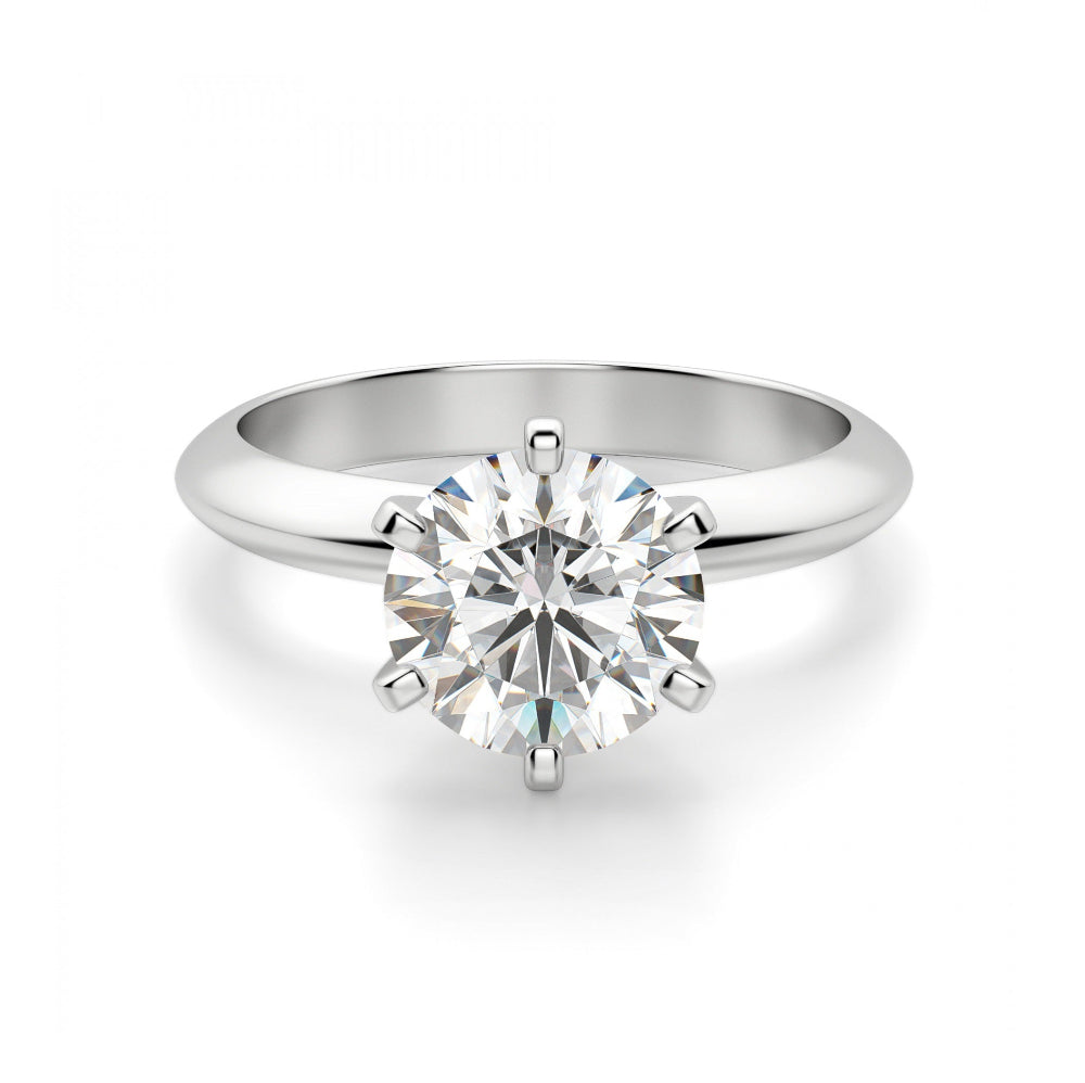 925 Silver 2.0Ctw. Moissanite Solitaire Ring