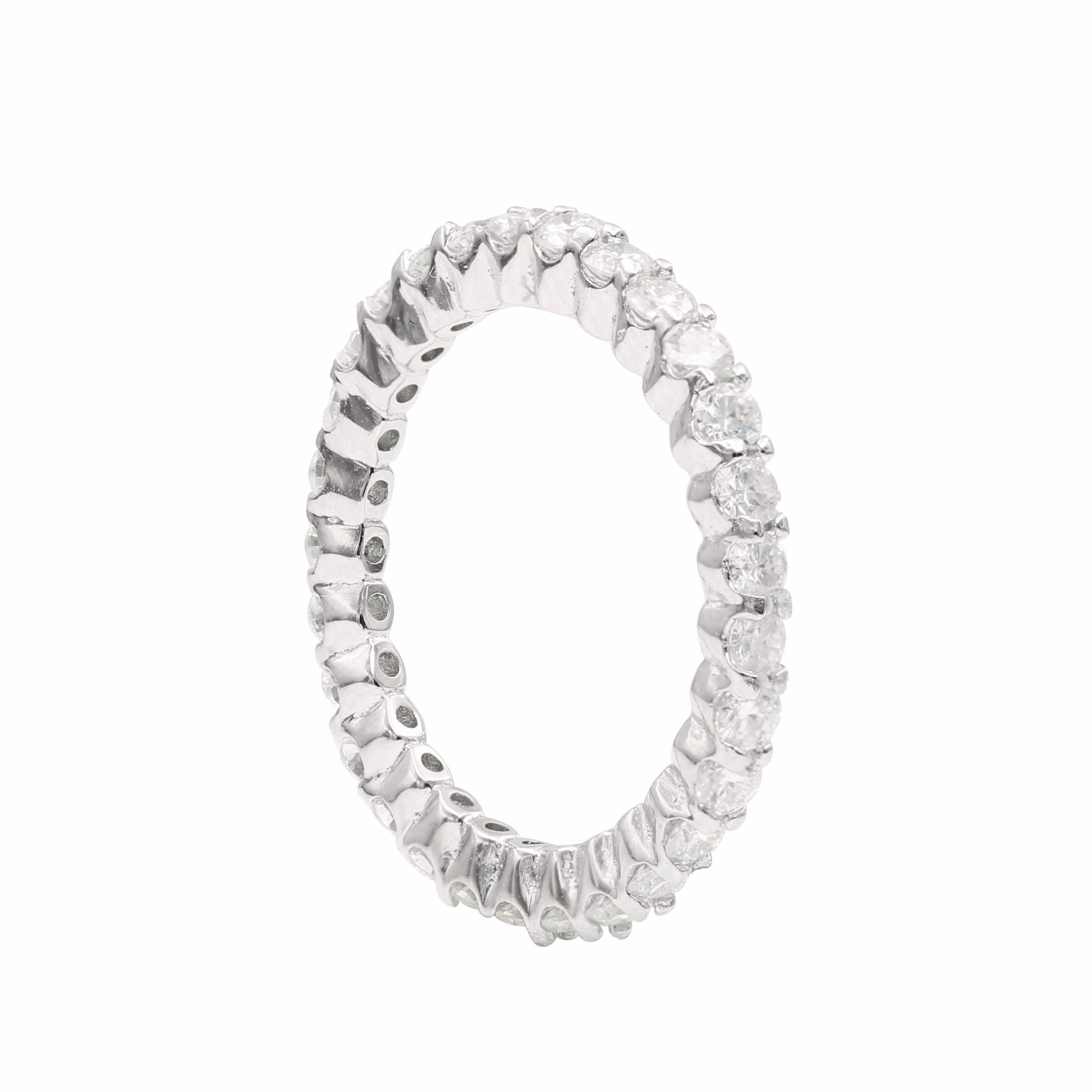 925 Silver 1.0ctw. Moissanite Eternity Band