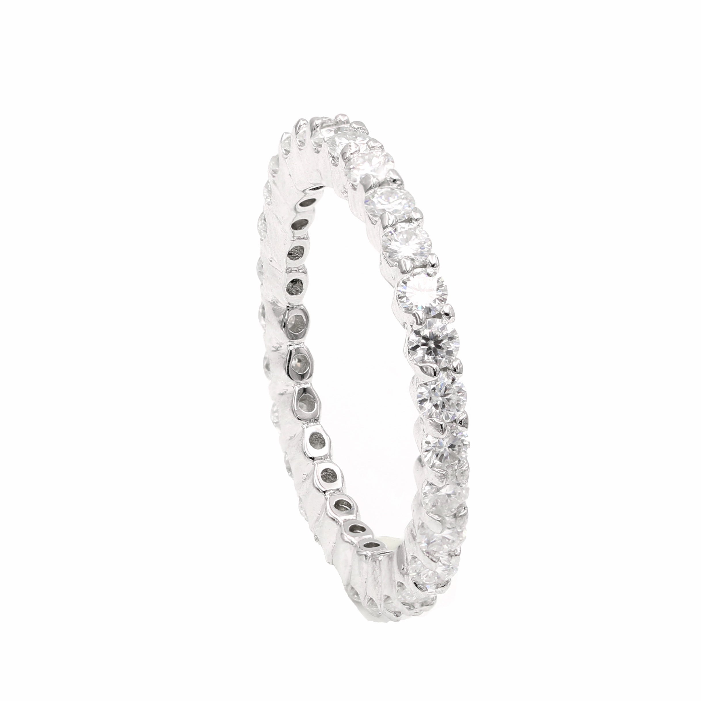 925 Silver 1.0ctw. Moissanite Eternity Band