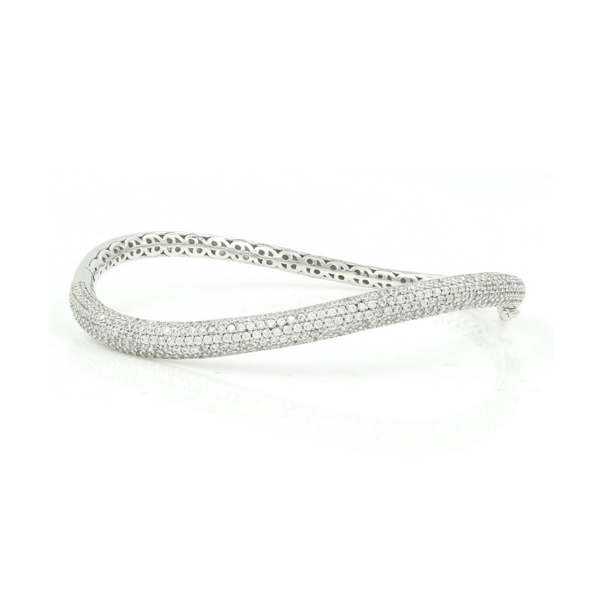 925 Sterling Silver Curved Bangle