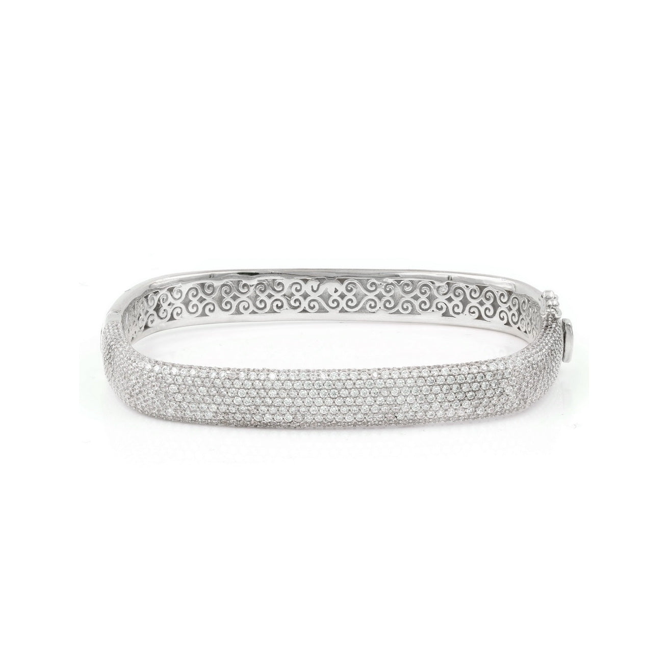 925 Sterling Silver Square Shape Bangle