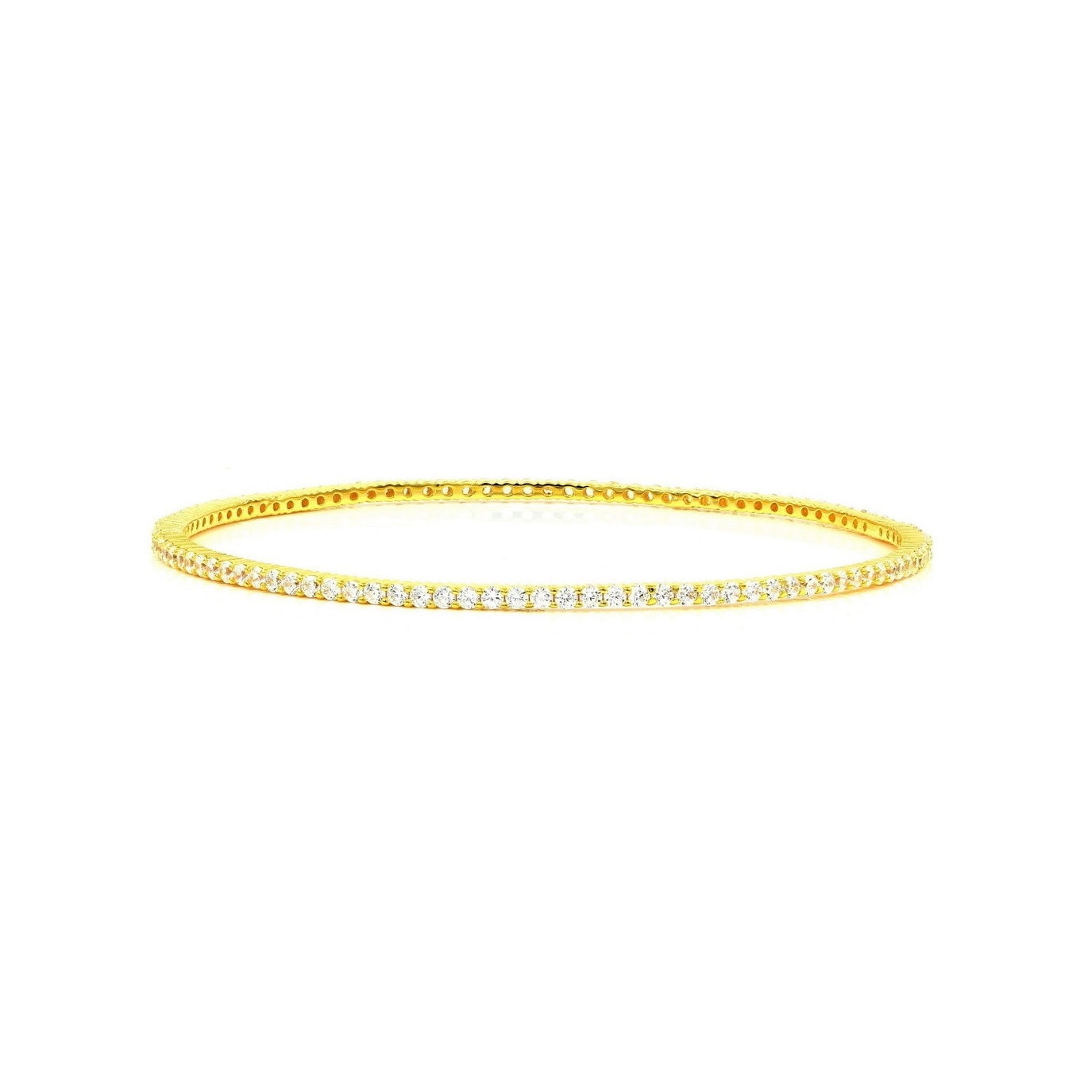 925 Sterling Silver Stackable CZ Bangle