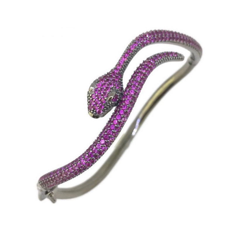 925 Sterling Silver Snake Bangle