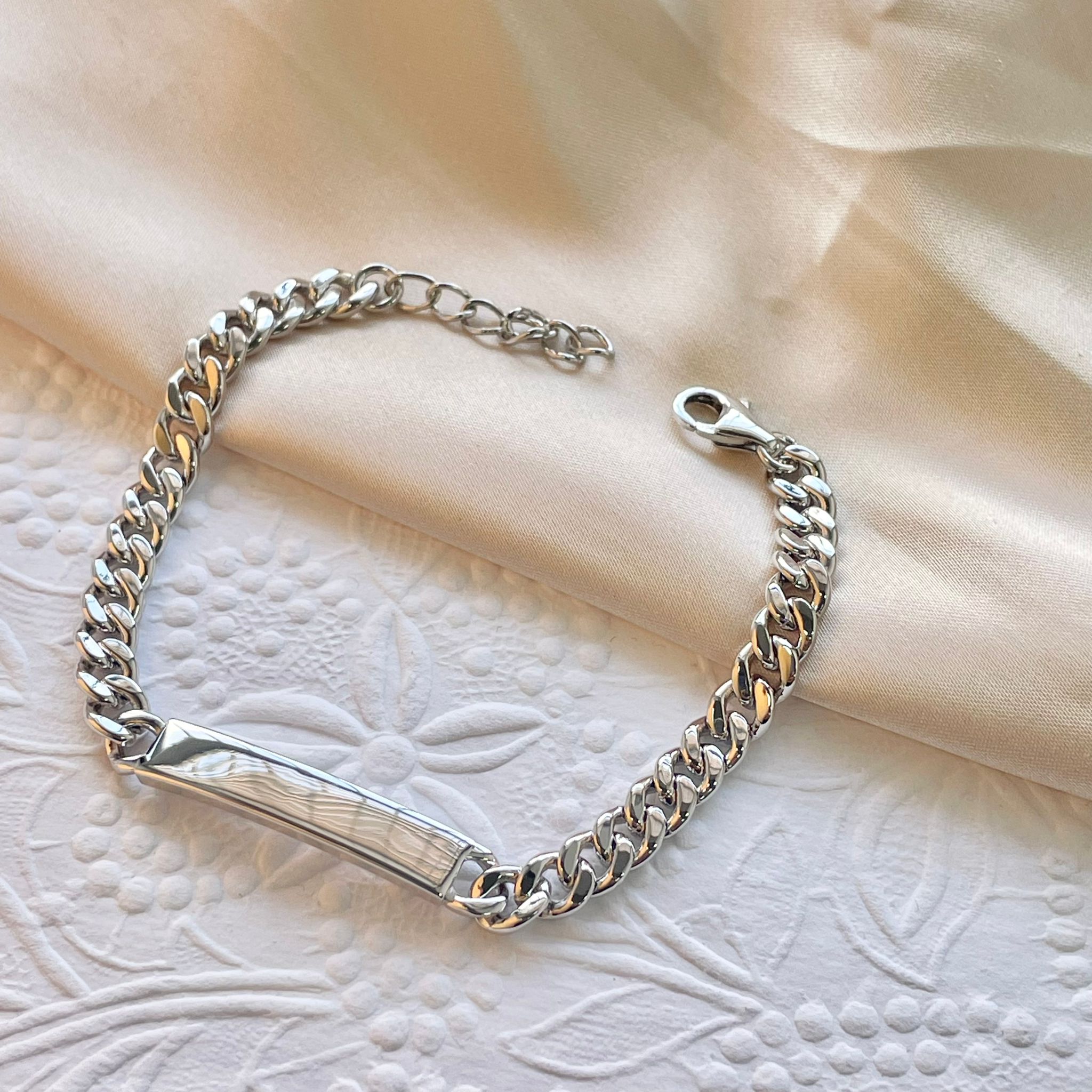 925 Sterling Silver Cuban Link Bracelet