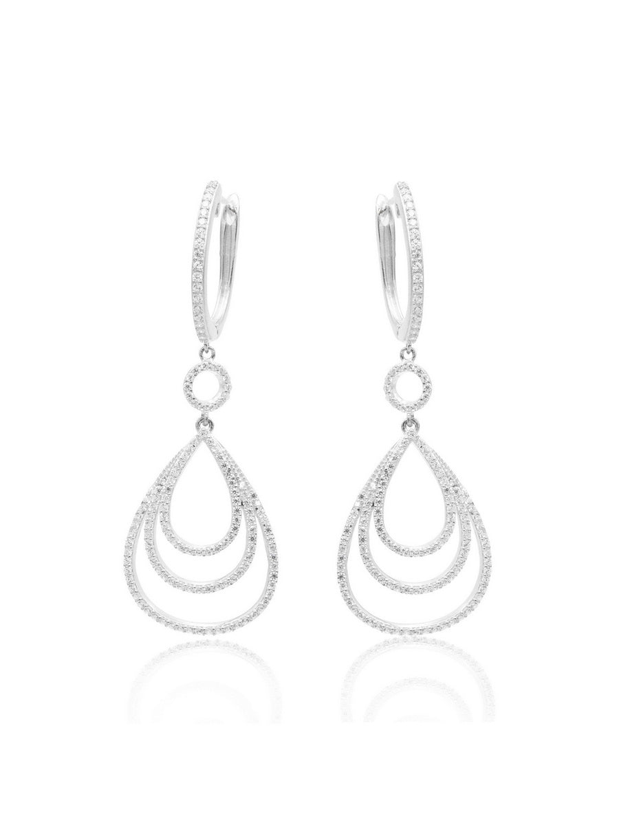 925 Sterling Silver Tear Drop Earrings