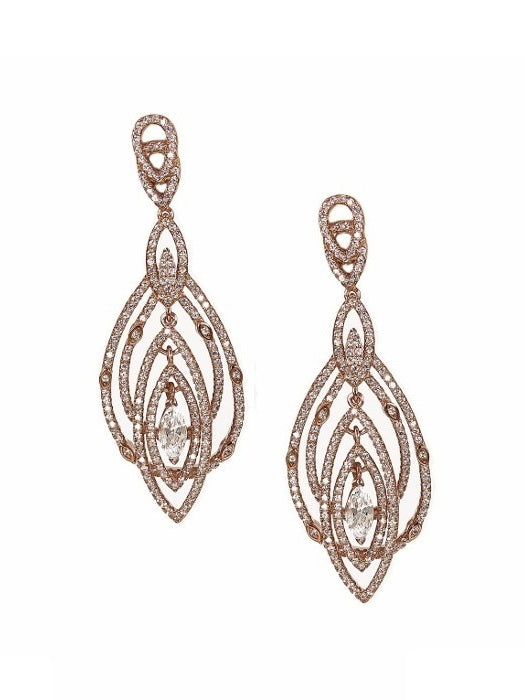 925 Sterling Silver Chandelier Drop Earrings