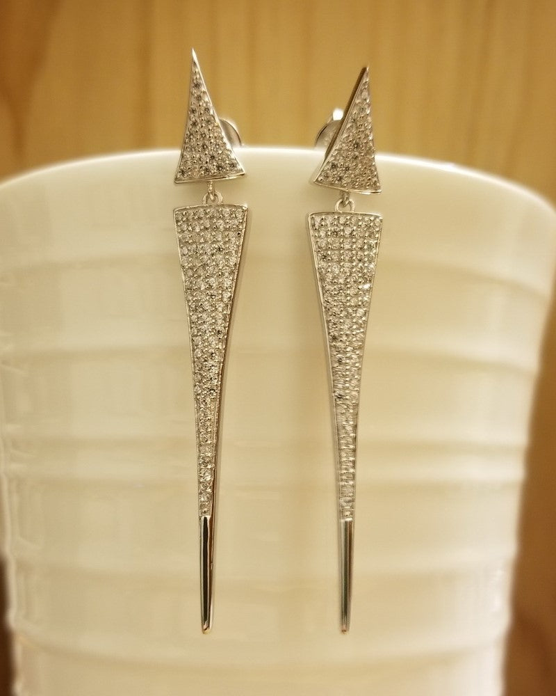 925 Sterling Silver Mother of Pearl Floral with Drop