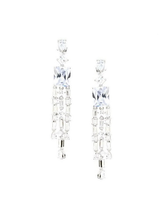 925 Sterling Silver Tassel Dangle Earrings