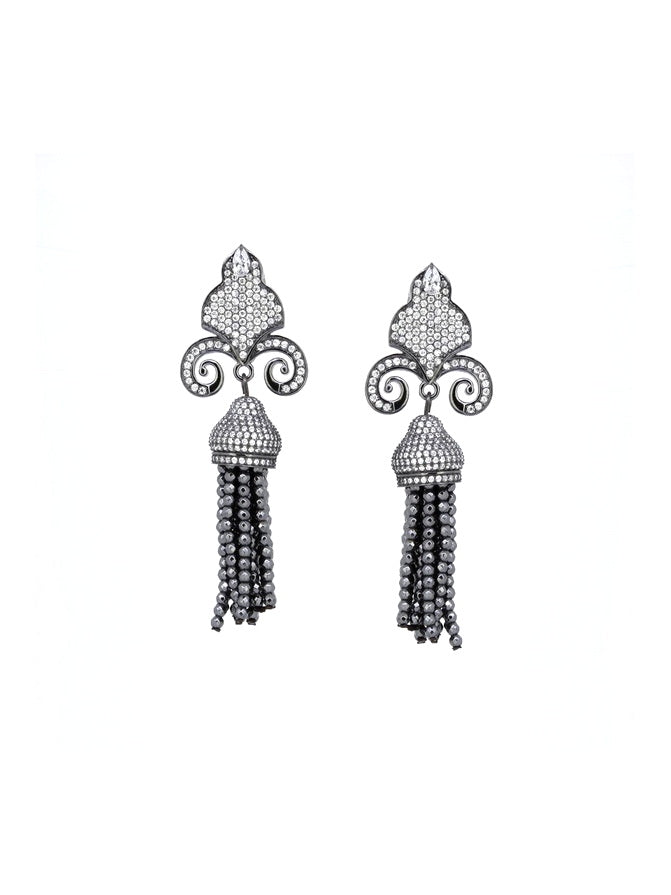 925 Sterling Silver Tassel Dangle Earrings