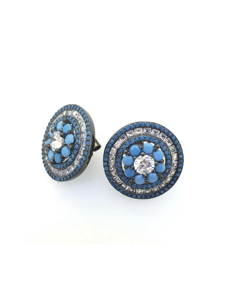 925 Sterling Silver CZ Studs Earrings