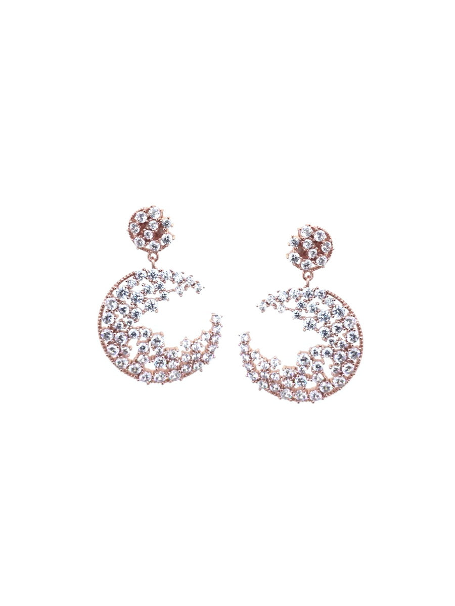 925 Sterling Silver White CZ Earrings