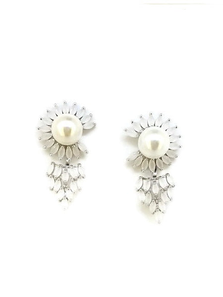 925 Sterling Silver Shell Pearl Ear jacket