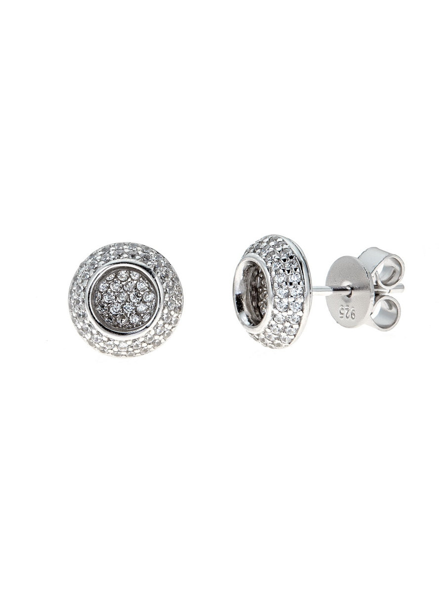 925 Sterling Silver CZ Studs Earrings