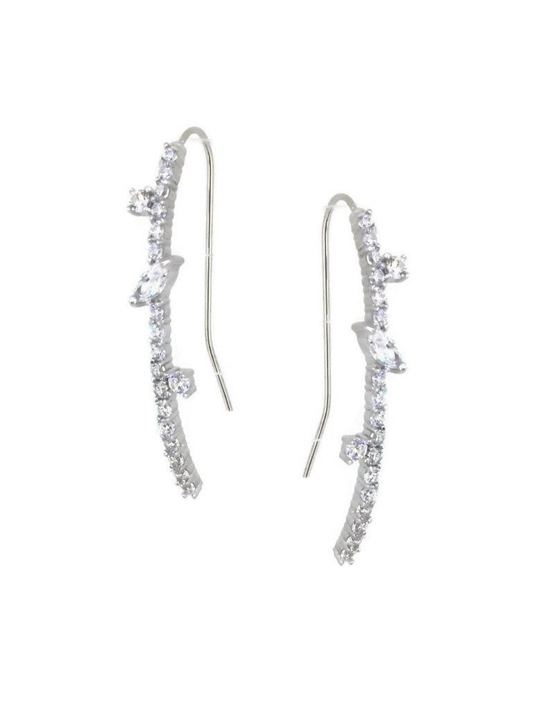 925 Sterling Silver Gorgeous CZ Earrings