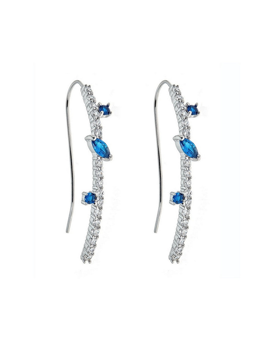 925 Sterling Silver Gorgeous CZ Earrings