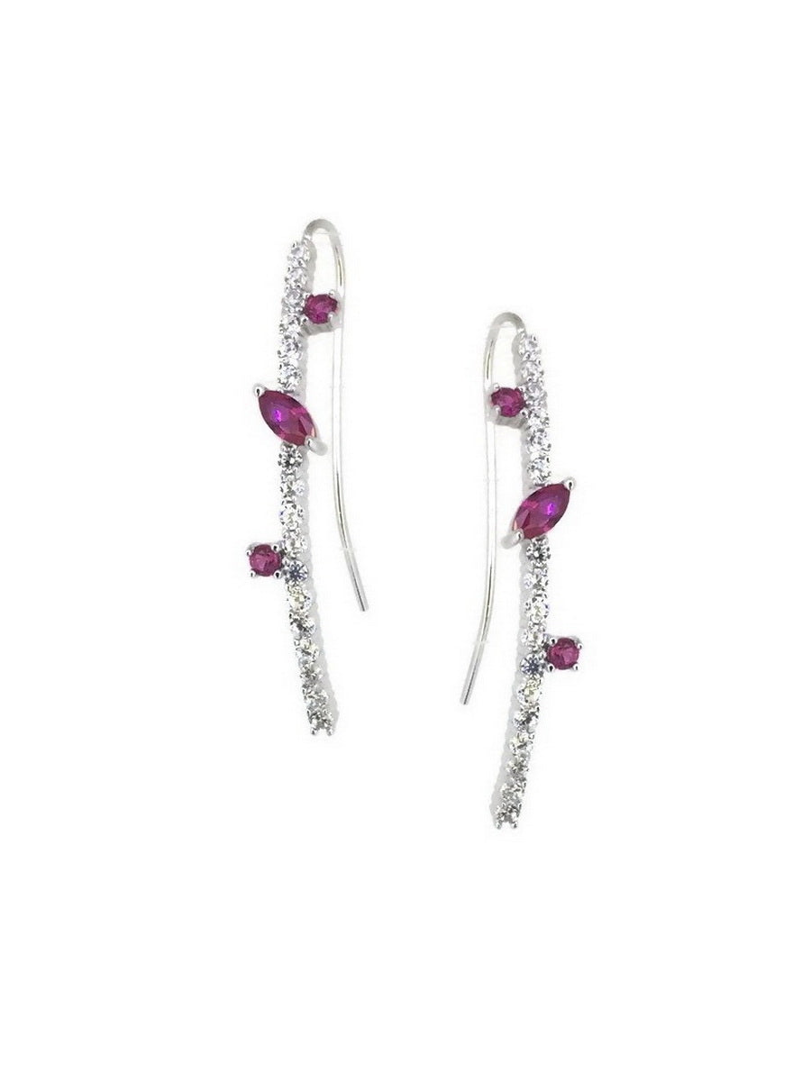 925 Sterling Silver Gorgeous CZ Earrings