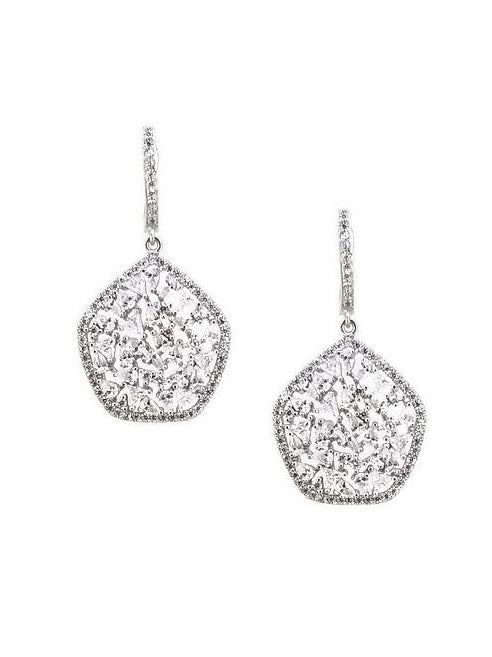 925 Sterling Silver White CZ Earrings