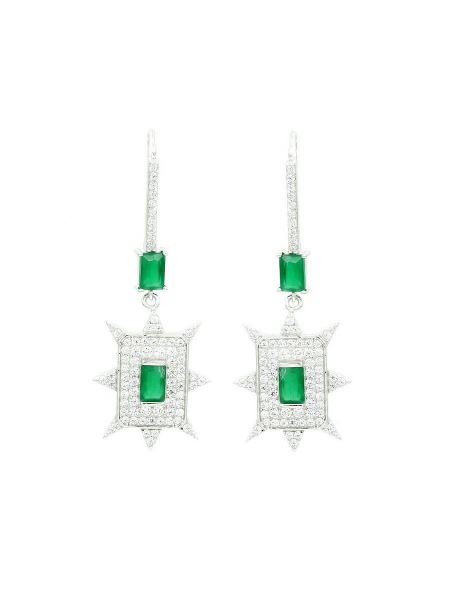 925 Sterling Silver Sparkling CZ Earrings