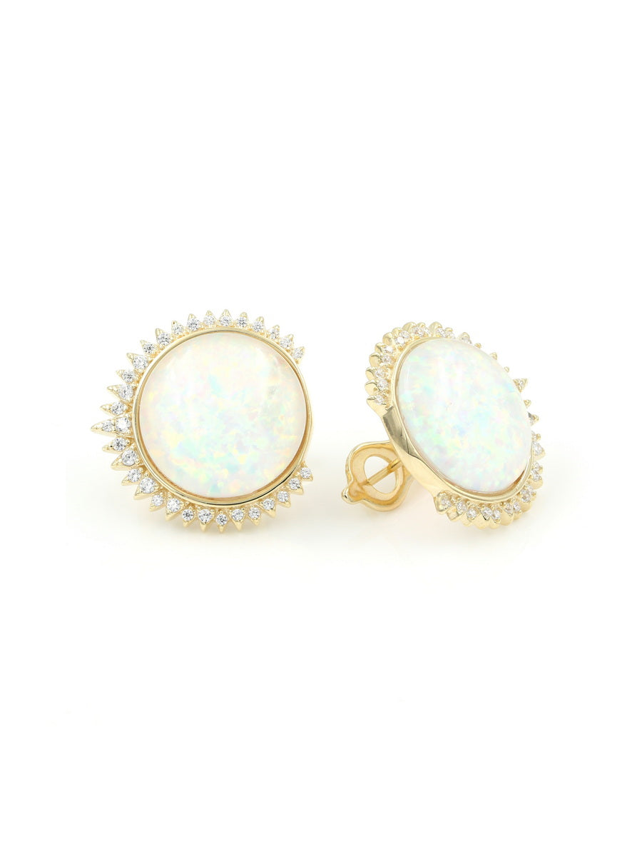 925 Sterling Silver Round Shape Studs Earrings