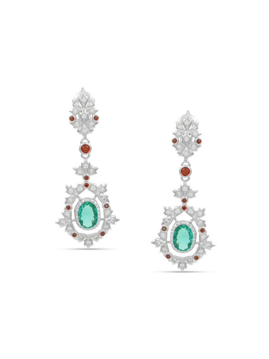 925 Sterling Silver Gorgeous CZ Drop Earrings