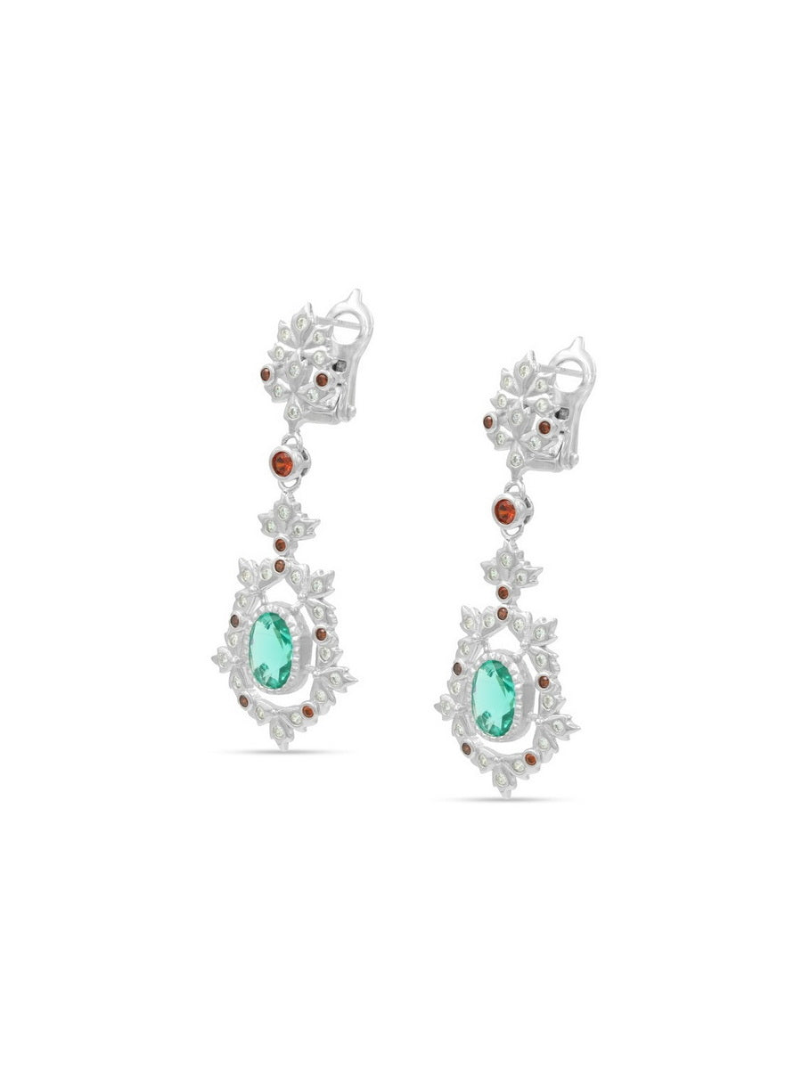 925 Sterling Silver Gorgeous CZ Drop Earrings