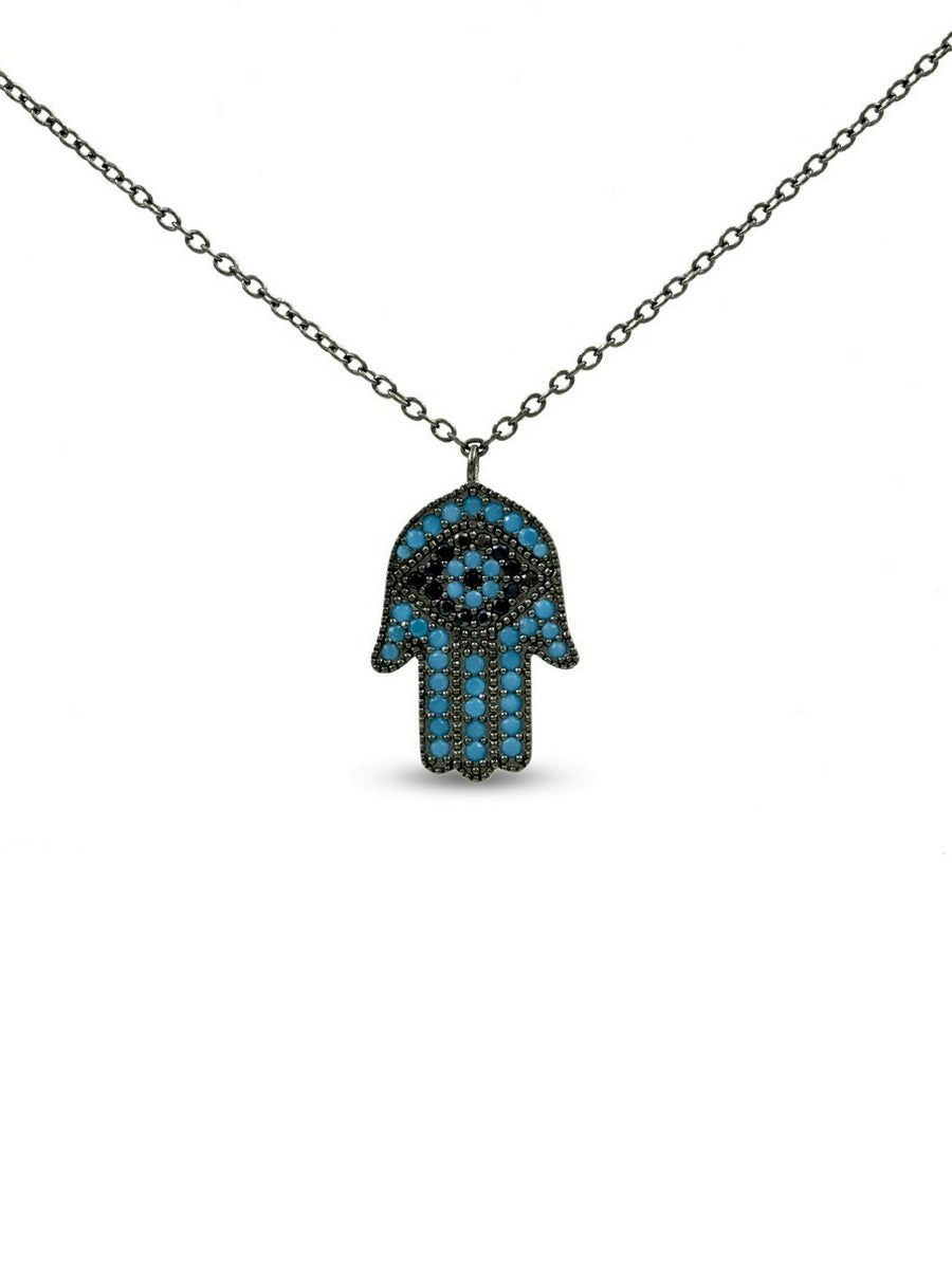 925 Sterling Silver Hamsa Necklaces