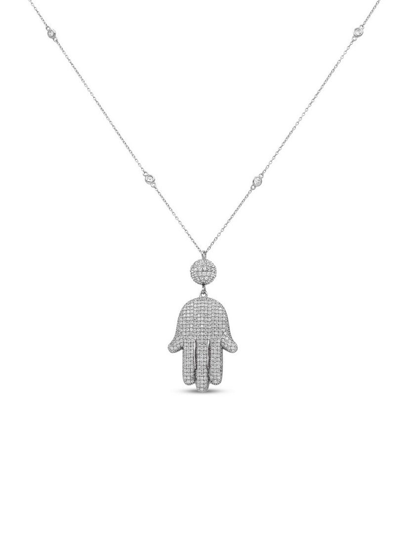 925 Sterling Silver Hamsa Necklaces